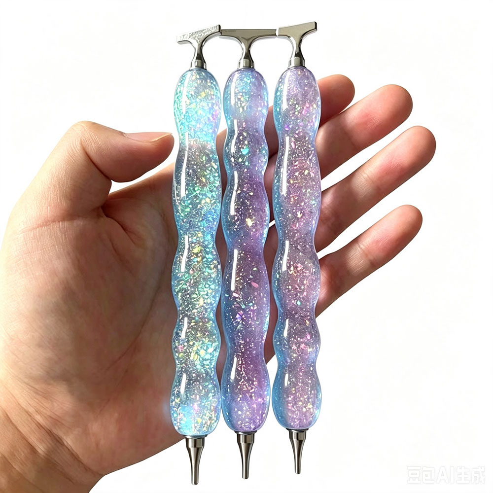 Embroidery Tools - Yeni Pembe Mavi Parlak Elmas Boyama