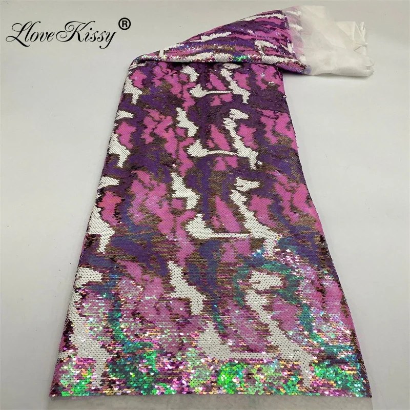 Embroidery Gradient - Yeni Glitter Kumaş Örgü Nakış Renkli