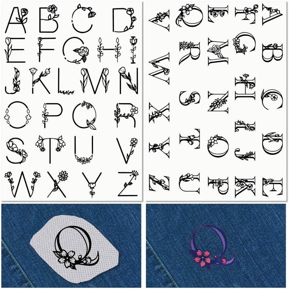 Embroidery Paper - Mektup A-Z Suda Çözünür Nakış Stabilizatörleri