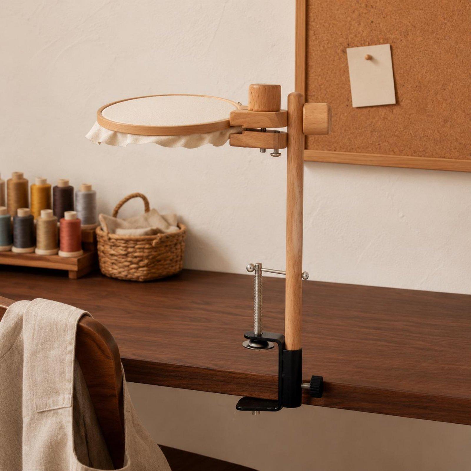 Embroidery Hoop - Kayın Ağacı Masa Kelepçesi Nakış Çerçevesi