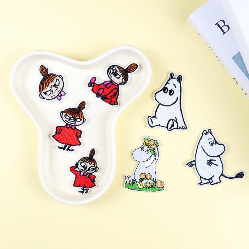Embroidery Patches - Moomin sevimli karikatür işlemeli yamalar DIY