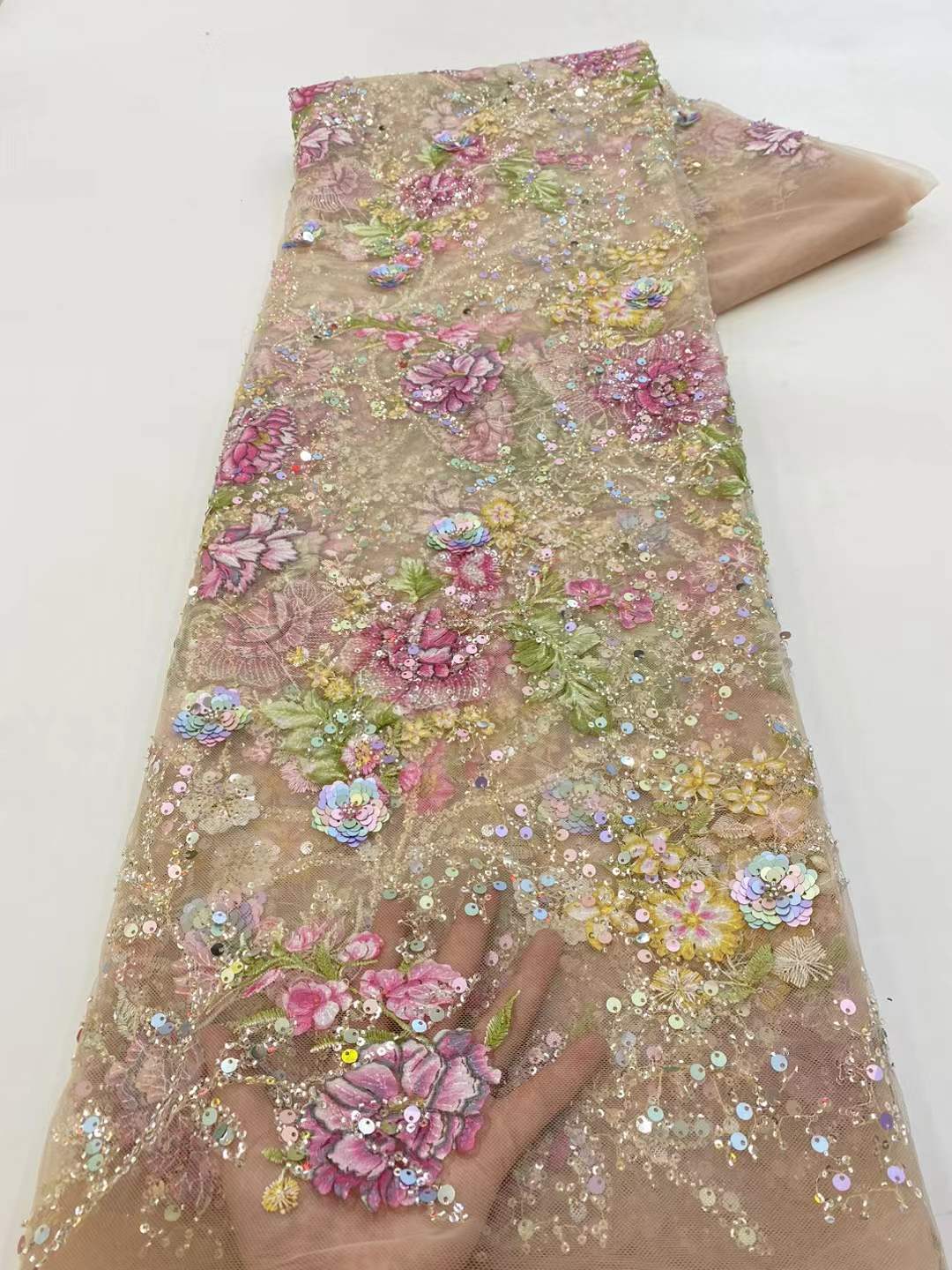 Embroidery Gradient - Afrika Dantel Kumaş 2026 Yüksek Kaliteli