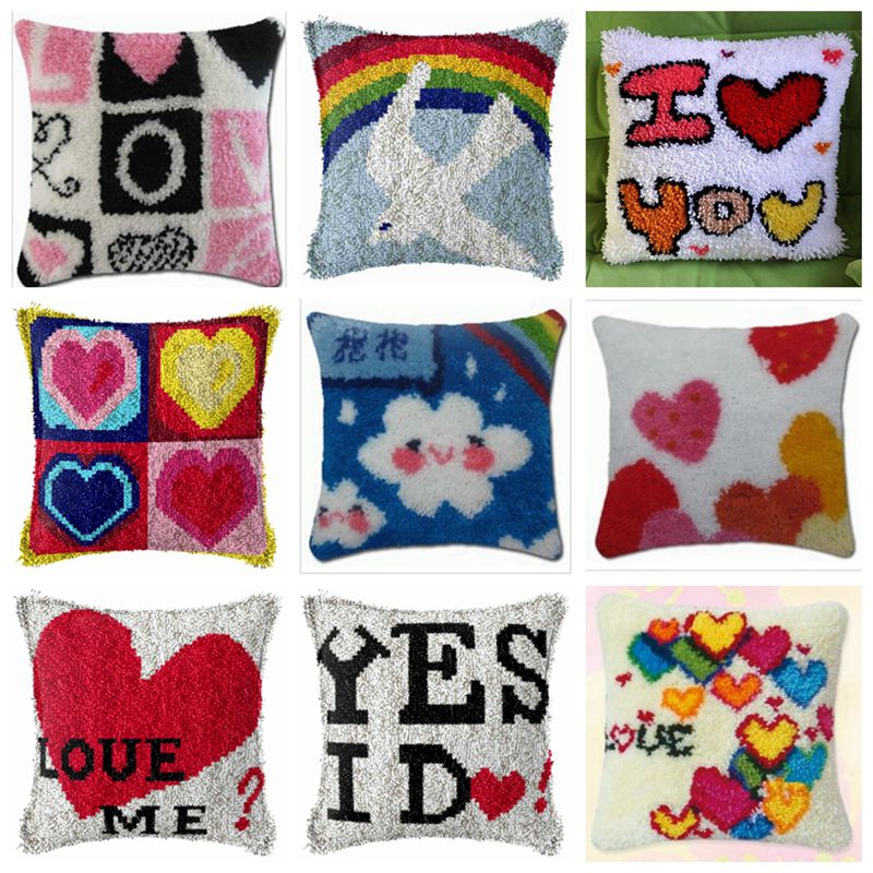 Embroidery Paper - Gökkuşağı aşk serisi mandal kanca kilim