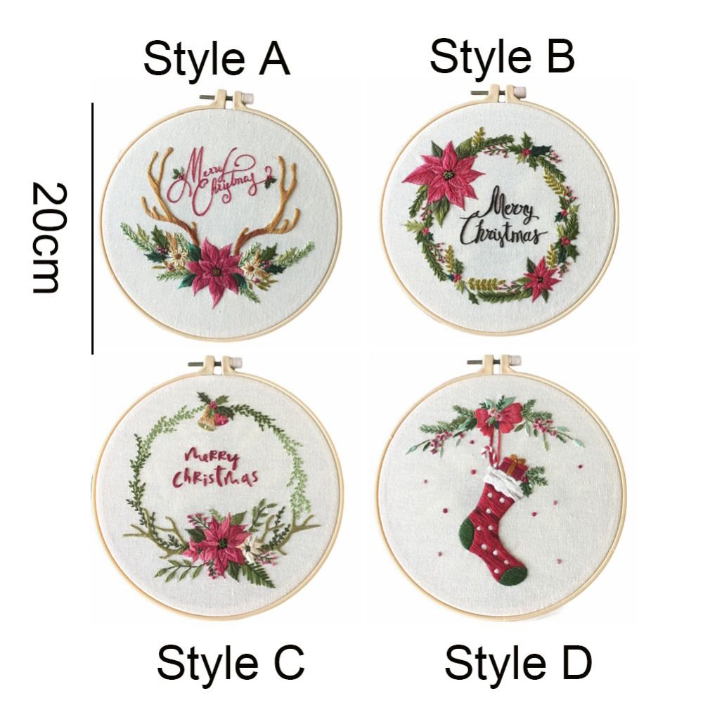 Embroidery Xmas Kits - Noel Hediyeleri DIY Noel Nakış Seti