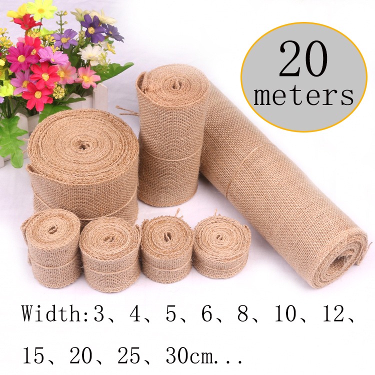 Linen Fabric Natural - 5-30 CM Doğal Jüt Keten Kumaş