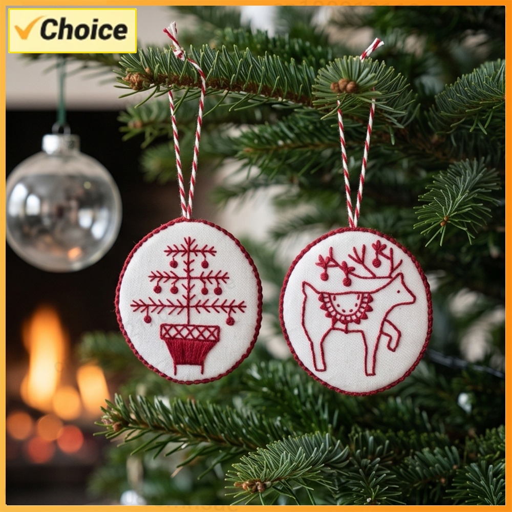 Embroidery Xmas Kits - Noel Nakış Kiti, Alet Takımı ile