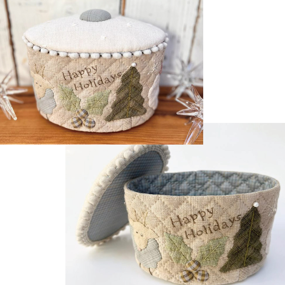 Embroidery Xmas Kits - Kapitone Şablon Şablonlar Noel Sepeti Yapımı