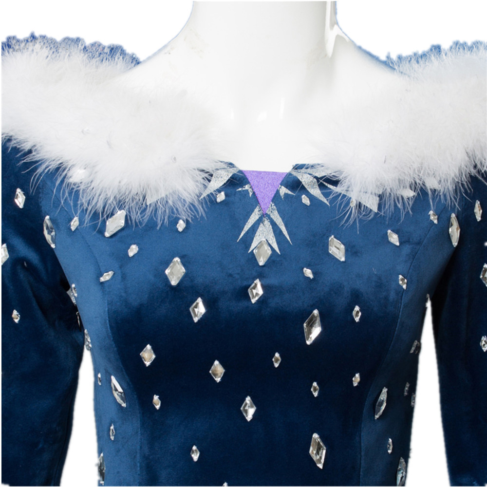 Elsa Cosplay Elbisesi, Koyu Ma - Embroidery Skirt incelemesi ve fiyatı