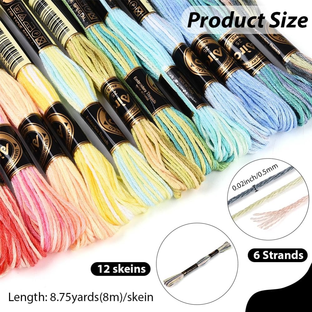 12 Çile 105 Yarda 6 Katlı Çeşi - Embroidery Gradient incelemesi ve fiyatı