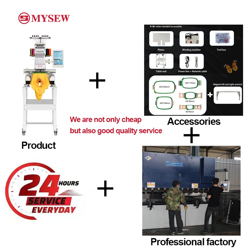 MYSEW MFS800 9 s'li Tek Kafalı - Embroidery Hat Machine incelemesi ve fiyatı