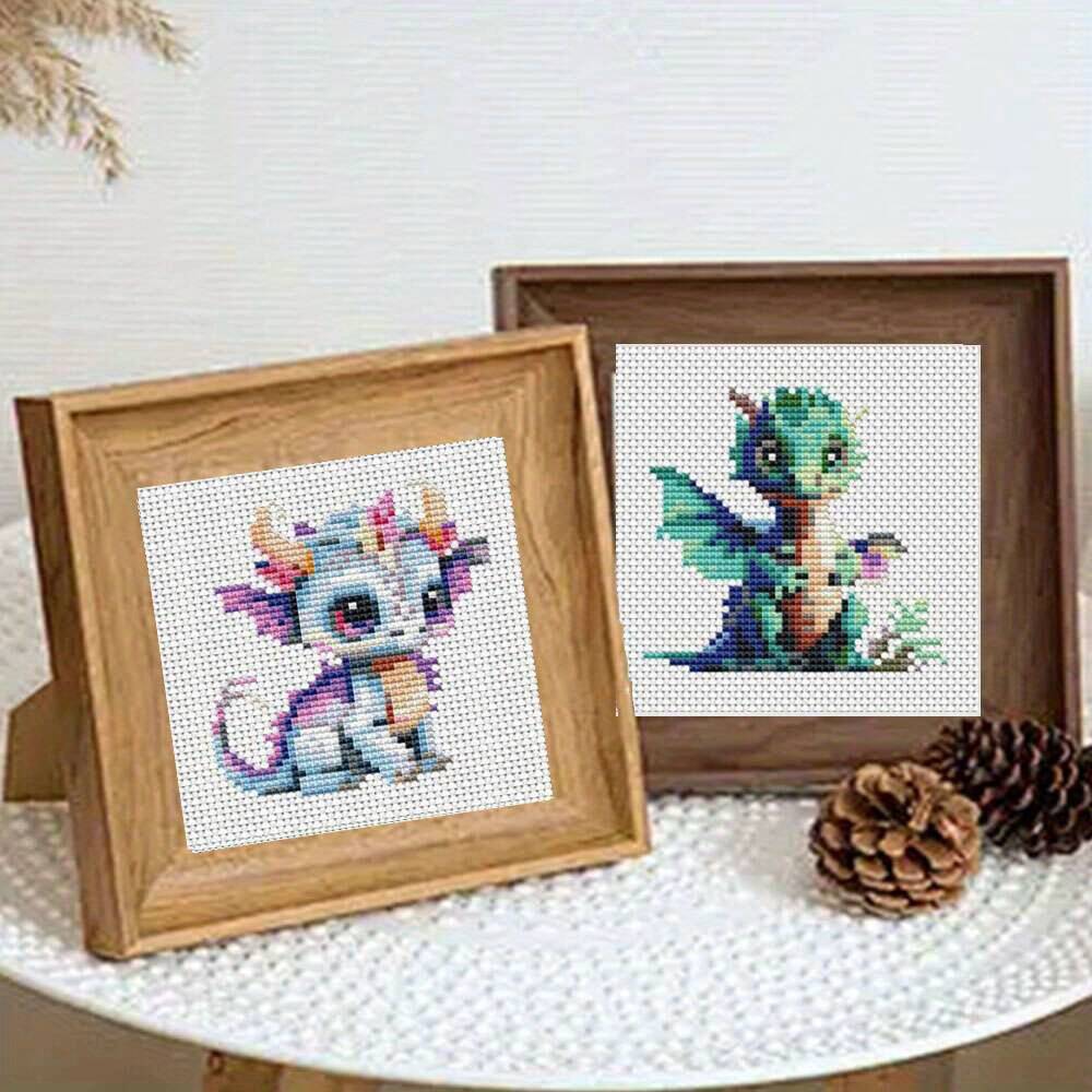 12 adet ejderha çapraz dikiş 1 - Embroidery Job incelemesi ve fiyatı