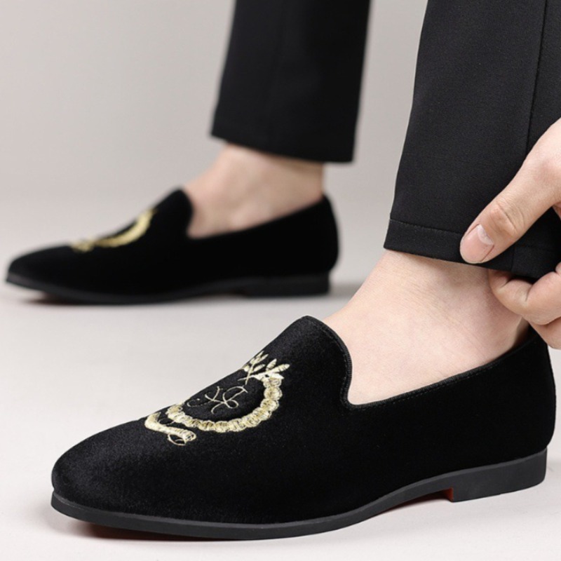 Lüks Tasarımcı Loafer'lar Süet - Embroidery Design Free incelemesi ve fiyatı