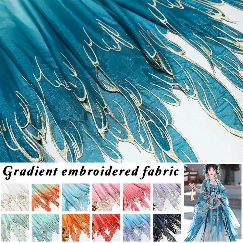 Degrade Ağır Nakış Kumaş Hanfu - Embroidery Gradient incelemesi ve fiyatı