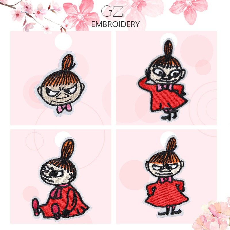 Moomin sevimli karikatür işlem - Embroidery Patches incelemesi ve fiyatı