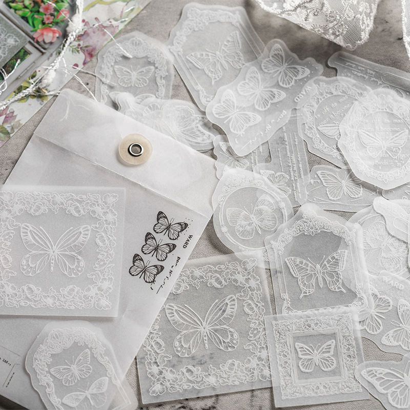 30 adet/grup Beyaz Yarı Saydam - Embroidery Paper incelemesi ve fiyatı