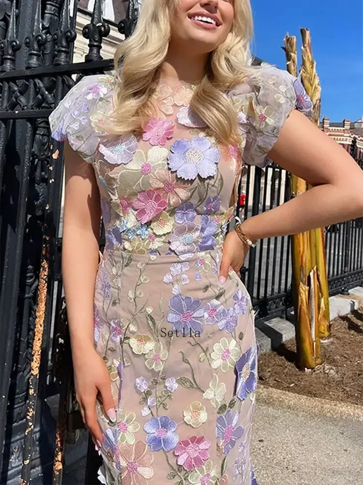 Moda Çiçek İşlemeli Baskı Elbi - Embroidery Zari incelemesi ve fiyatı