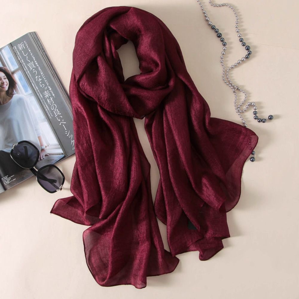 Keten kadınlar düz eşarp moda  - Linen Fabric Natural incelemesi ve fiyatı