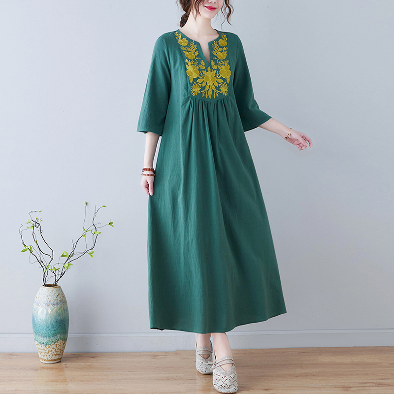 Yeni Etnik Stil Bol Kesim Deri - Embroidery Skirt incelemesi ve fiyatı