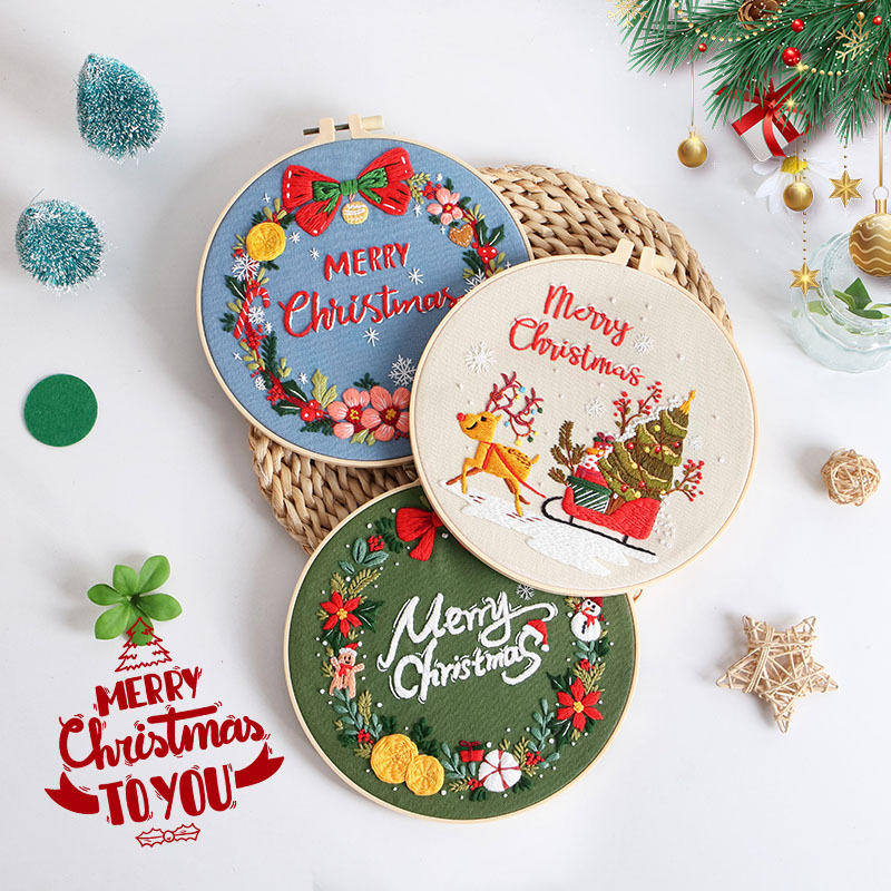 Merry Christmas DIY nakış kiti - Embroidery Xmas Kits incelemesi ve fiyatı