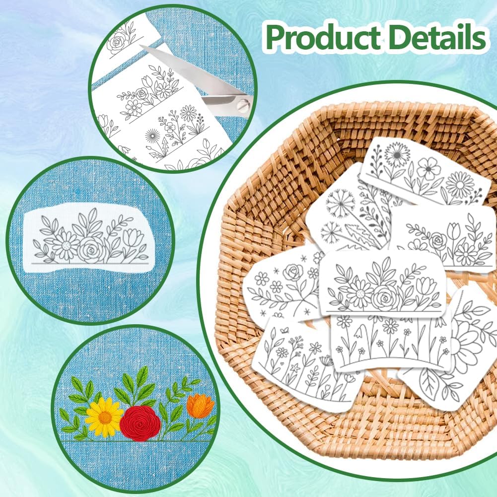 Nakış için Çiçek Desenli Suda  - Embroidery Paper incelemesi ve fiyatı