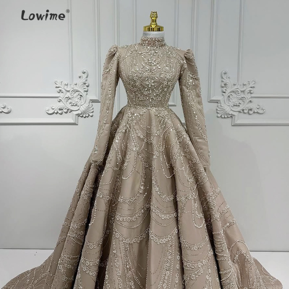 Retro Açık Kahverengi Müslüman - Embroidery Organza incelemesi ve fiyatı