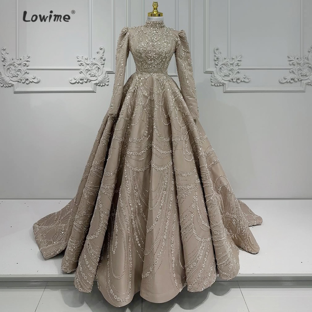 Retro Açık Kahverengi Müslüman - Embroidery Organza incelemesi ve fiyatı