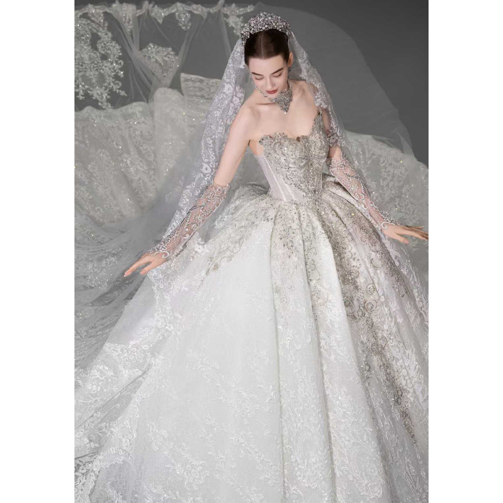 Lüks Omuzları Açık Kalp Yaka G - Embroidery Organza incelemesi ve fiyatı