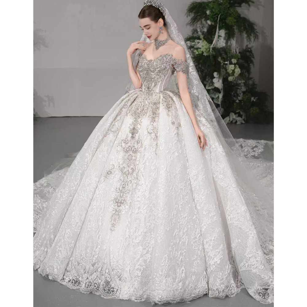 Lüks Omuzları Açık Kalp Yaka G - Embroidery Organza incelemesi ve fiyatı