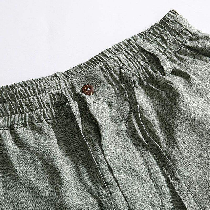 Bol Pamuklu Keten Erkek Günlük - Linen Fabric Natural incelemesi ve fiyatı