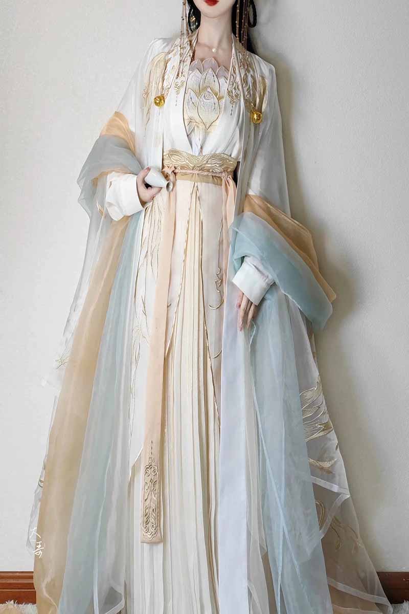 Çin Hanfu Elbise Kadın Tang Ha - Embroidery Gradient incelemesi ve fiyatı