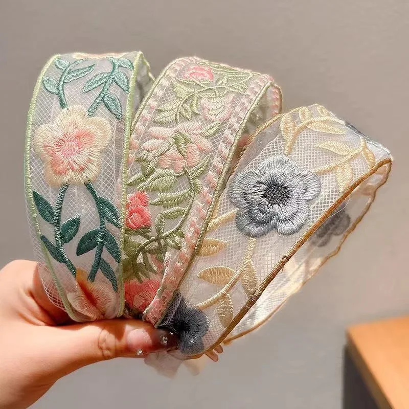 1/3 adet Zarif Şifon Nakış Çiç - Embroidery Hoop incelemesi ve fiyatı
