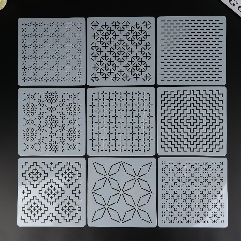 9/32 adet Sashiko Nakış Şablon - Embroidery Handicraft incelemesi ve fiyatı