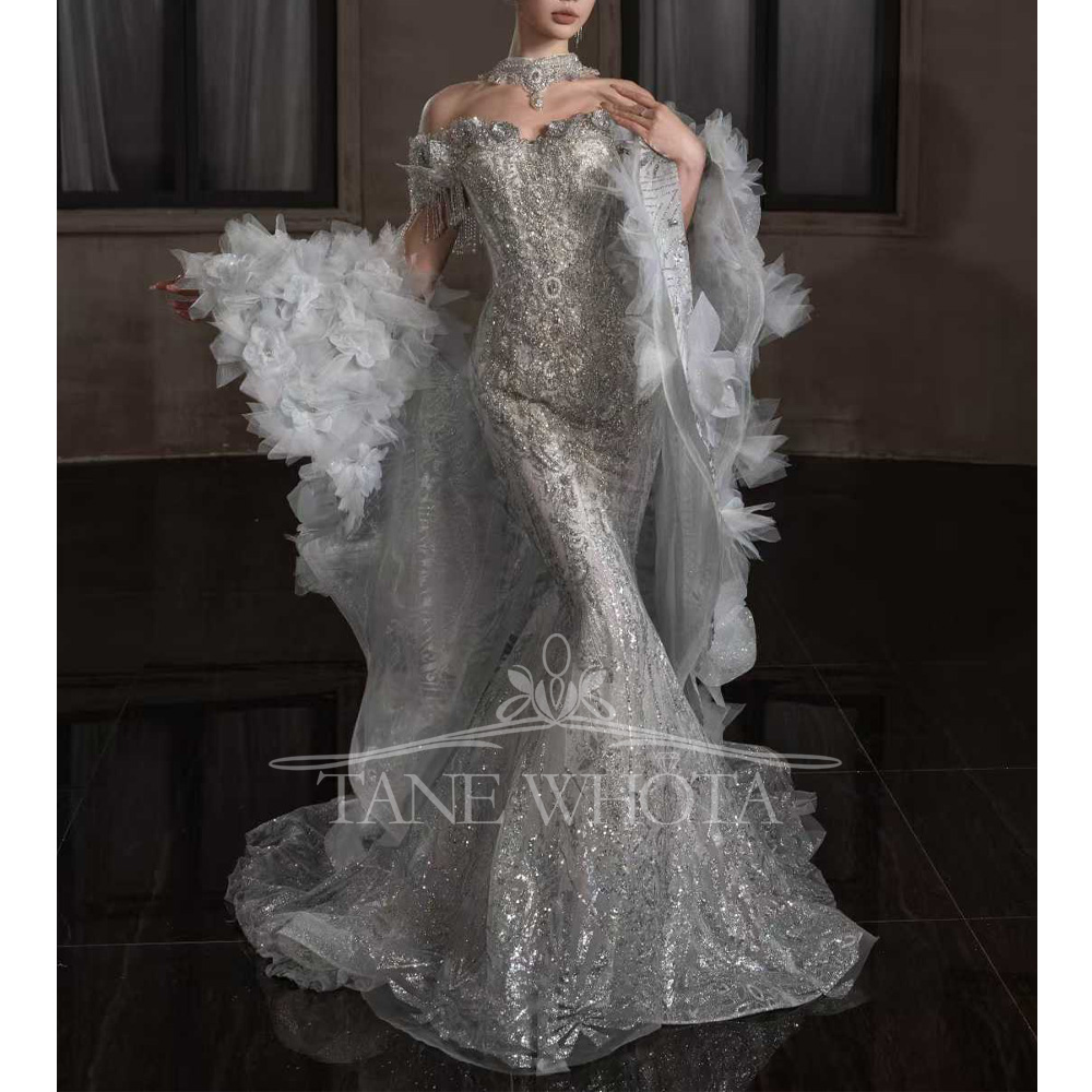 Sweetheart Off-Shoulder Nakış  - Embroidery Organza incelemesi ve fiyatı
