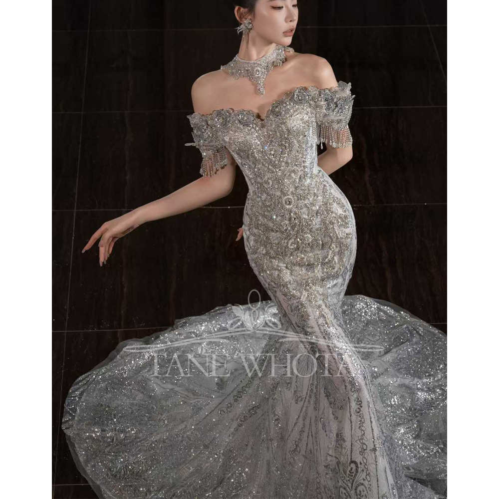 Sweetheart Off-Shoulder Nakış  - Embroidery Organza incelemesi ve fiyatı