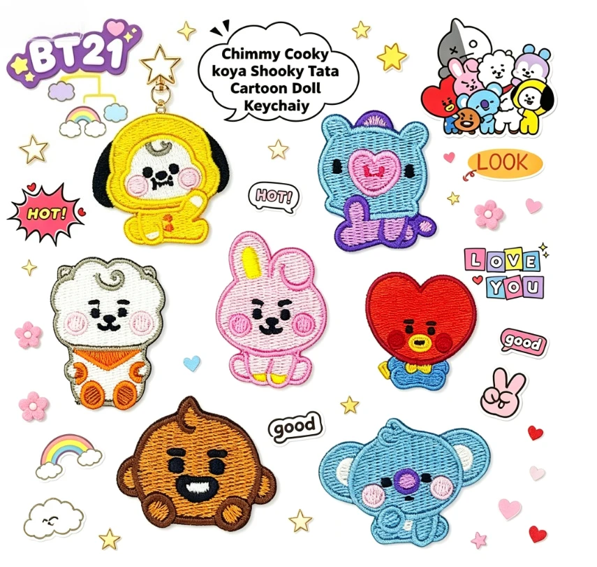 LINE FRIENDS BT21 Tüm Karakter - Embroidery Patches incelemesi ve fiyatı