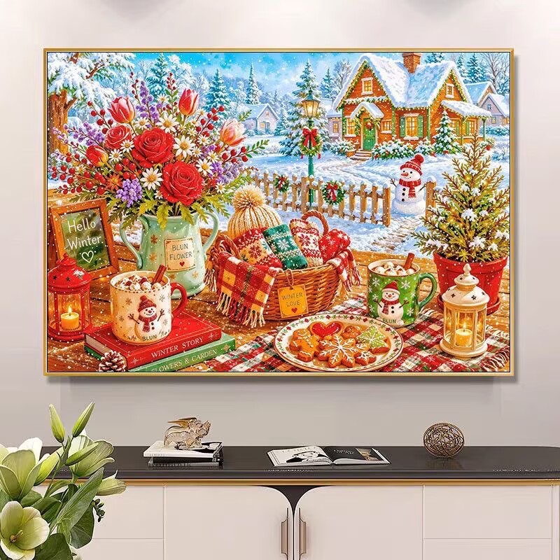 9CT 14ct Kış Baskılı Kitleri Ç - Embroidery Job incelemesi ve fiyatı
